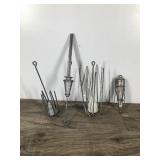 Lot of 4 Lead Weighted Fishing Anchors/ Grappling Hooks? - see description for more info Lot of 4 Lead Weighted Fishing Anchors/ Grappling Hooks? - see description for more info