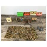 Lot of Live Rounds, Spent Rounds, Lead and Copper Bullets, Ammo Box and Vintage Ammo Boxes Lot of Live Rounds, Spent Rounds, Lead and Copper Bullets, Ammo Box and Vintage Ammo Boxes