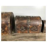 3 - Vintage Solid Wood Chests - All Three Fit Inside of Each Other 3 - Vintage Solid Wood Chests - All Three Fit Inside of Each Other