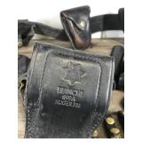 Police Officer Leather Holster Belt and Accessories - see description for more info Police Officer Leather Holster Belt and Accessories - see description for more info