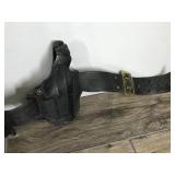 Police Officer Leather Holster Belt and Accessories - see description for more info Police Officer Leather Holster Belt and Accessories - see description for more info