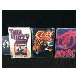 Lot of 5 Metal Signs of Rock Bands - Wasp - Kiss - Thin Izzy - Ozzy Osborne - AC/DC Lot of 5 Metal Signs of Rock Bands - Wasp - Kiss - Thin Izzy - Ozzy Osborne - AC/DC