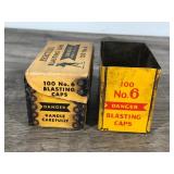2 - Vintage Hercules Blasting Cap Containers 2 - Vintage Hercules Blasting Cap Containers