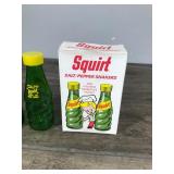 Vintage 1974 Squirt Salt and Pepper Shakers in Original Box Vintage 1974 Squirt Salt and Pepper Shakers in Original Box