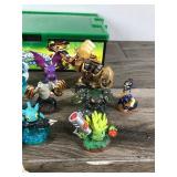 Lot of Toy Skylander Figurines with Skylander Case Lot of Toy Skylander Figurines with Skylander Case