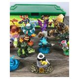 Lot of Toy Skylander Figurines with Skylander Case Lot of Toy Skylander Figurines with Skylander Case