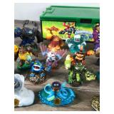 Lot of Toy Skylander Figurines with Skylander Case Lot of Toy Skylander Figurines with Skylander Case