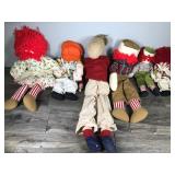 Vintage Reggedy Ann and Reggedy Andy Dolls and One Cloth Doll Vintage Reggedy Ann and Reggedy Andy Dolls and One Cloth Doll