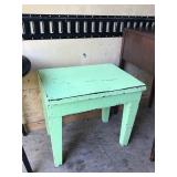 3 - Pieces of Solid Wood Furniture - Night Stand with 2 Drawers - Fold Up Table - Small Stool with Inside Compartment 3 - Pieces of Solid Wood Furniture - Night Stand with 2 Drawers - Fold Up Table - Small Stool with Inside Compartment