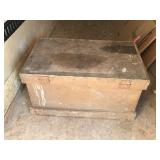 Large Vintage Wooden Storage Box with Handles on Both Sides Large Vintage Wooden Storage Box with Handles on Both Sides