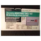 Decorative adjustable white shelf kit - New in the bix Decorative adjustable white shelf kit - New in the bix