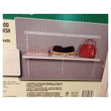 Decorative adjustable white shelf kit - New in the bix Decorative adjustable white shelf kit - New in the bix