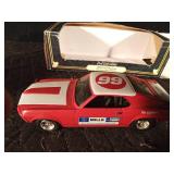 Eryl 1969 Ford Mustang diecast bank with key Eryl 1969 Ford Mustang diecast bank with key