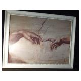 Lg wood framed picture Lg wood framed picture