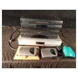 2 VHS players, DVD player and set of intercoms 2 VHS players, DVD player and set of intercoms