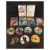 5 PS2 games without cases and 5 empty PS2 cases, 1 PS4 game and 1 Xbox game 5 PS2 games without cases and 5 empty PS2 cases, 1 PS4 game and 1 Xbox game