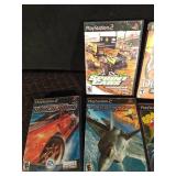 5 PS2 games without cases and 5 empty PS2 cases, 1 PS4 game and 1 Xbox game 5 PS2 games without cases and 5 empty PS2 cases, 1 PS4 game and 1 Xbox game