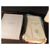 Military information & training sheets and binder of advertisements Military information & training sheets and binder of advertisements
