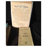 Military information & training sheets and binder of advertisements Military information & training sheets and binder of advertisements
