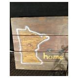 Spindles, wine rack and MN wood decor Spindles, wine rack and MN wood decor