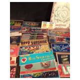 Metal lettuce sign and a lot of vintage labels Metal lettuce sign and a lot of vintage labels