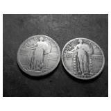 1917 Type 1 & 1929 S Standing Liberty Quarters