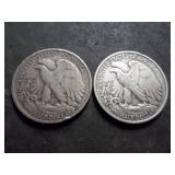 2-Walking Liberty Half Dollars 1939, 1939 S