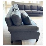 Wesley Hall Large Gray Sectional Sofa in Like New Condition