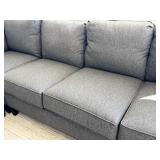Wesley Hall Large Gray Sectional Sofa in Like New Condition