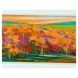 Michael McKee "Aspen Fields" Original Pastel Artwork,  Framed