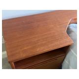 Vintage Danish Queen Bedframe with Integrated Nightstands by Tørring