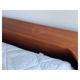 Vintage Danish Queen Bedframe with Integrated Nightstands by Tørring
