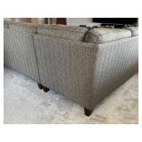 Hickory Manor Sectional Sofa with Chaise and Decorative Pillows