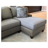 Hickory Manor Sectional Sofa with Chaise and Decorative Pillows