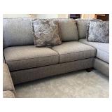 Hickory Manor Sectional Sofa with Chaise and Decorative Pillows