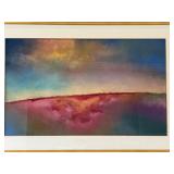 Large Signed Original Abstract Artwork with Bold Colorful Strokes