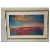 Large Signed Original Abstract Artwork with Bold Colorful Strokes