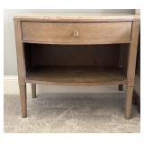 A.R.T. Furniture Wood Nightstand with Marble Top and Drawer