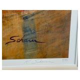Karen Scharer Signed Limited Edition Print Fleeting Impression 4/99 Framed