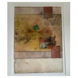 Pair of Original Mixed Media Abstract Art 