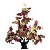 Large Metal Maple Leaf Tree Wall Hanging Decor 35x31 Inches