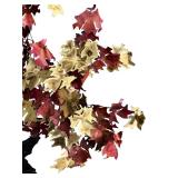 Large Metal Maple Leaf Tree Wall Hanging Decor 35x31 Inches
