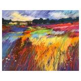Framed Signed Art Print Vibrant LandscapeÂ 