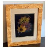 Framed Botanical Artwork by Mary Booker in Maple Frame