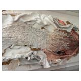 Original Artisan Mixed Media Fiber Art in Acrylic Frame