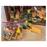 Large Wooden Dollhouse with Accessories and Dolls - Plan Toys and Ryan