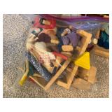 Large Wooden Dollhouse with Accessories and Dolls - Plan Toys and Ryan