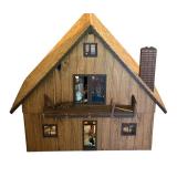 Large Wooden Dollhouse with Accessories and Dolls - Plan Toys and Ryan