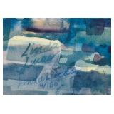 Linda Lucas Signed Limited Edition Sailboats Watercolor Print FramedÂ 