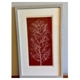 Framed Limited Edition C. Beck Print White Stem 39/100Â 